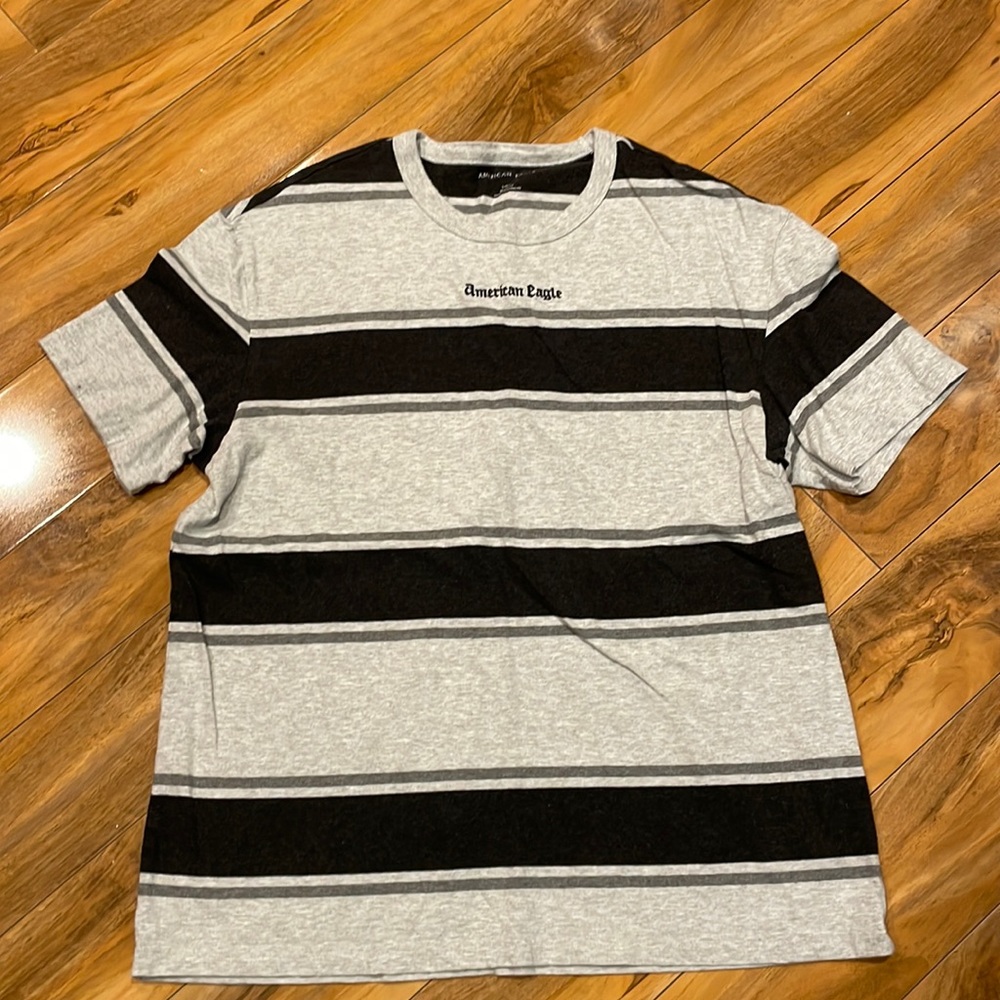 American eagle striped T-shirt size large